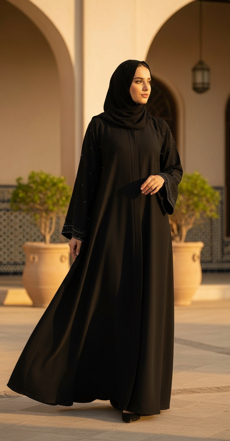 عباءة الكريب الفاخر